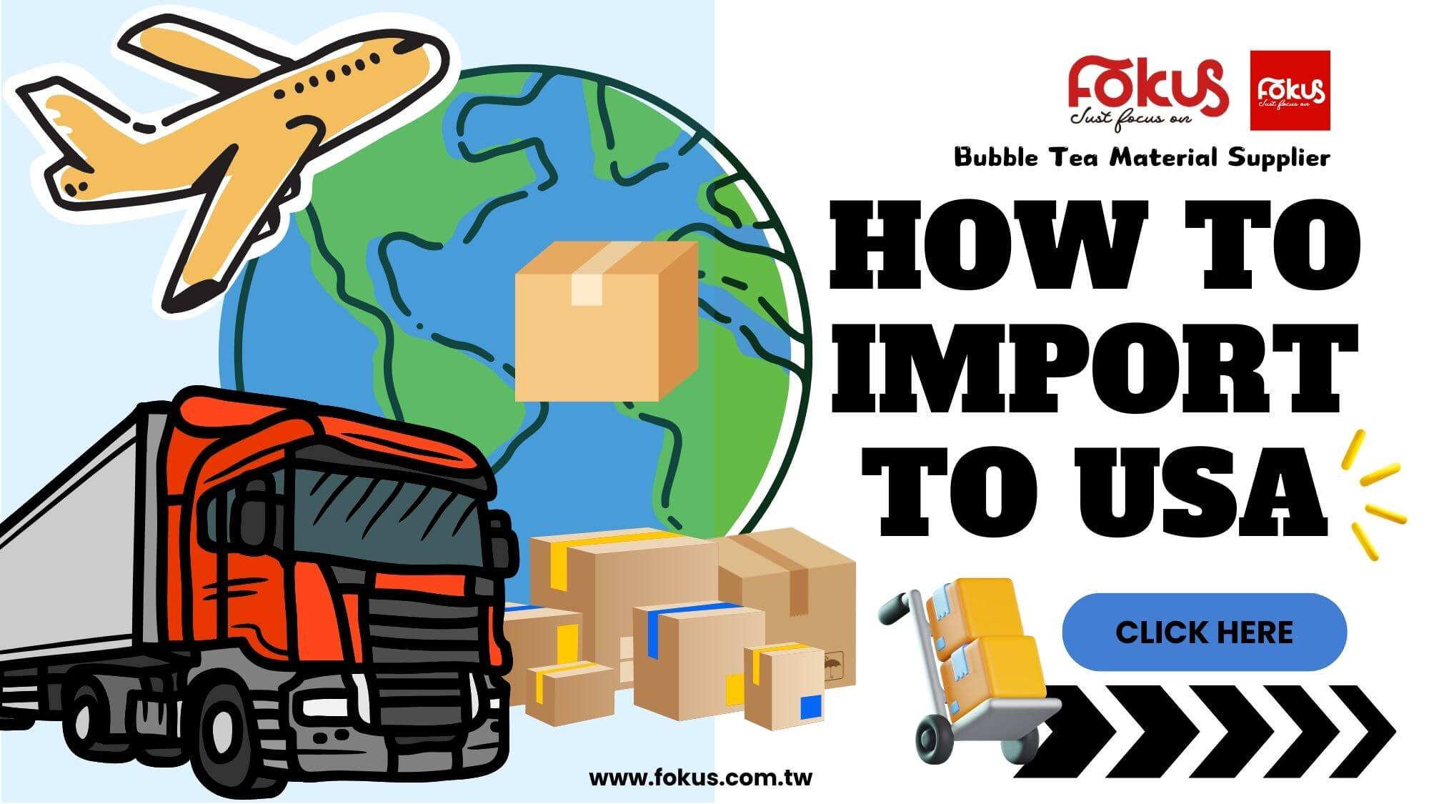 Fokus Inc. assisting clients with importing bubble tea ingredients into the USA